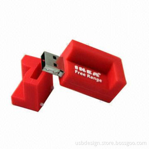 Custom Sofa USB Flash Drive with Up to 32GB Capacity, Various Logos are Available